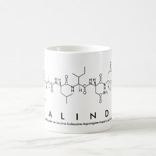 Taza De Café Malinda peptide name mug
