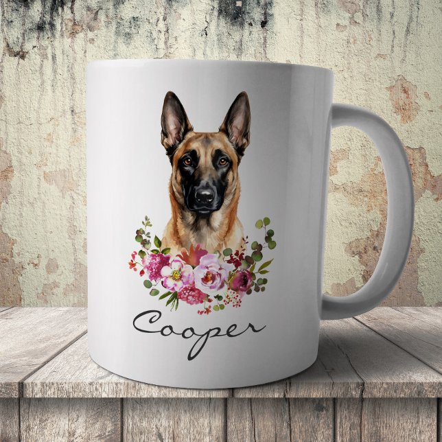 Taza De Café Malinois belga acuarela (Subido por el creador)