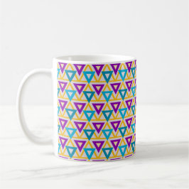 Taza De Café Malla del triángulo de Bauhaus