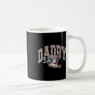 Taza De Café Mallard Duck Hunting Dad Dad Retro Camouflage Dadd