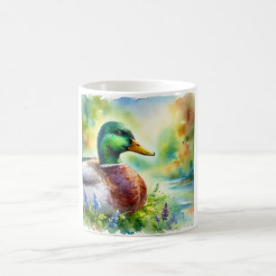 Taza De Café Mallard Duck in Light and Color 040924AREF118 - Wa