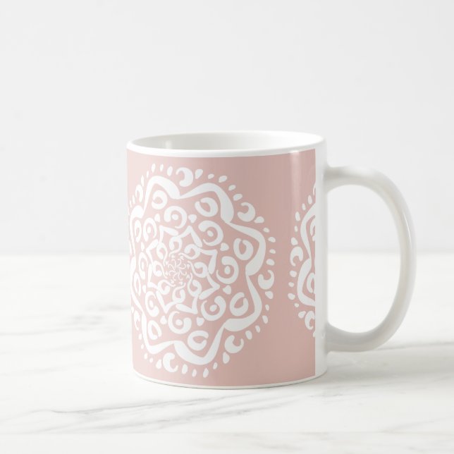 Taza De Café Mallow Mandala (Derecha)
