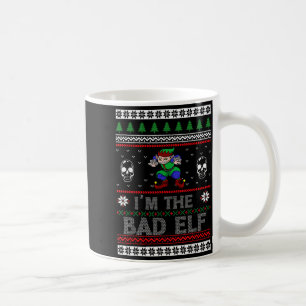 Taza De Café Malo Elfo Feo Navidad Para Amante De Los Elfos