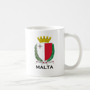 Taza De Café MALTA - emblema/escudo de armas/símbolo/bandera