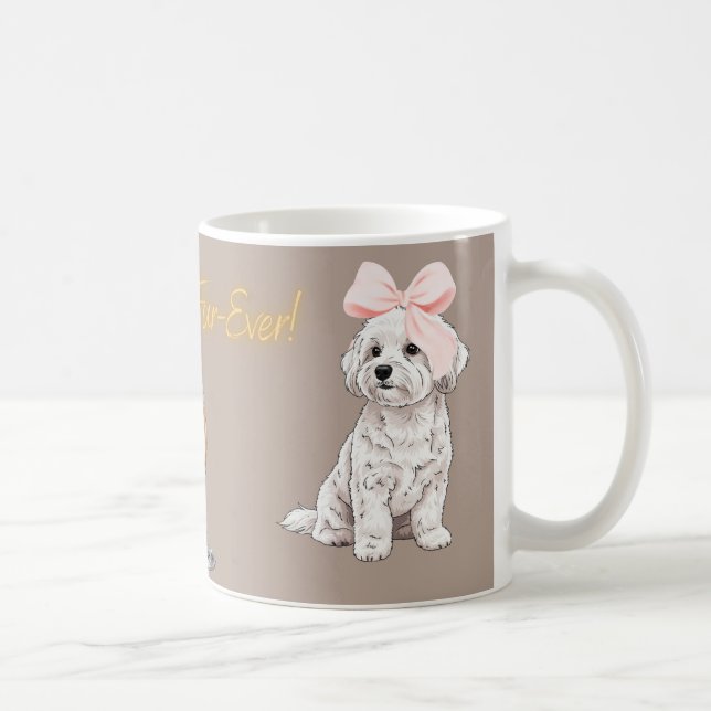 Taza De Café “Maltese Couple” Mug (Derecha)