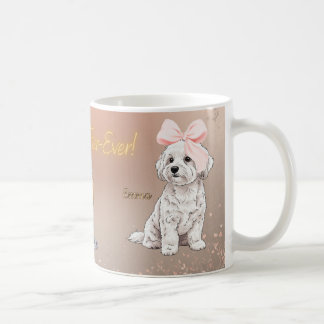 Taza De Café Maltese couple pet mug