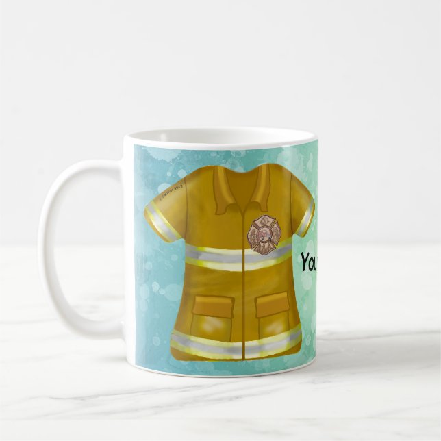 Taza De Café Maltese Cross  Firefighter   mug (Izquierda)