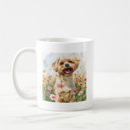 Taza De Café Maltese Watercolor Mug
