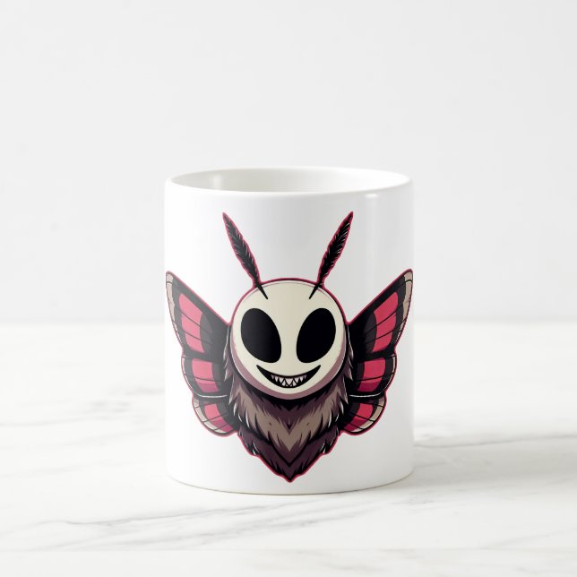 Taza De Café Malvado Moth - Mothman Cryptid (Centro)