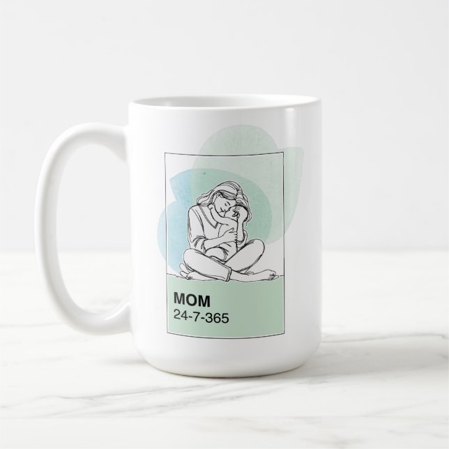 Taza De Café Mamá 24/7/365 (Izquierda)
