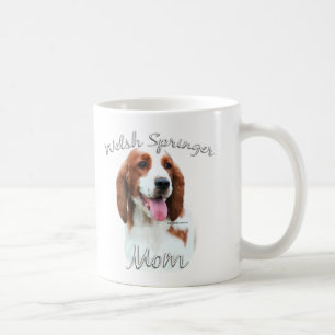Taza De Café Mamá 2 del perro de aguas de saltador galés