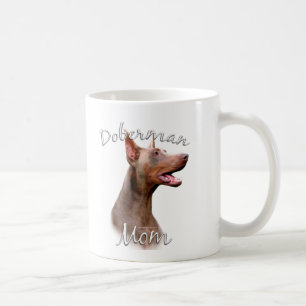 Taza De Café Mamá 2 del Pinscher del Doberman (Isabel)