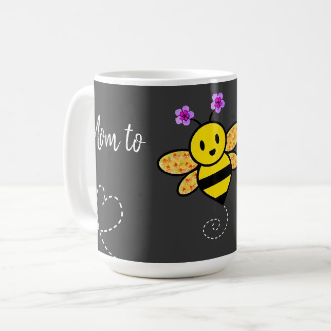 Taza De Café Mamá a beber café Mug (Anverso izquierdo)