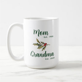Taza De Café Mamá a las Abuelas Navidades Personalizado de vaca