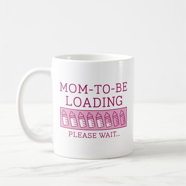 Taza De Café Mamá a Punto de Llegar Cargando (Izquierda)