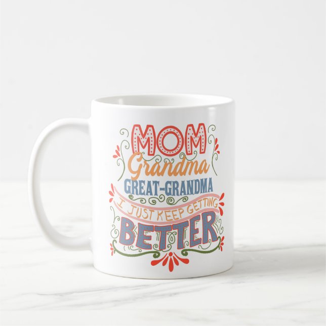 Taza De Café Mamá abuela, abuela, soy mejor (Izquierda)