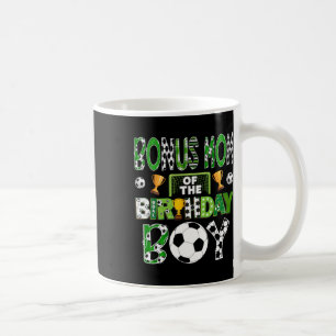 Taza De Café Mamá Adicional Del Niño Cumpleañero Jugador De Fút