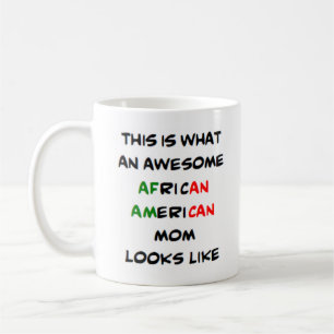 Taza De Café mamá afroamericana, genial