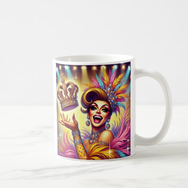 Taza De Café Mamá agarra tu corona (Derecha)