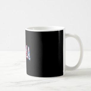 Taza De Café Mamá americana feliz 4 de julio 