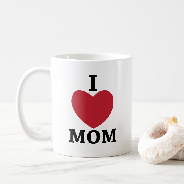 Taza De Café Mamá amo a mamá (Con donut)