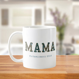 Taza De Café Mamá año personalizado - café floral de moda Mug
