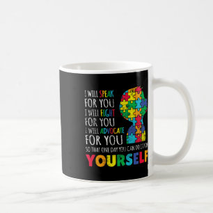 Taza De Café Mamá apoya la conciencia del autismo niño autista