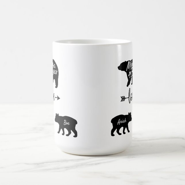 Taza De Café Mama Bear and Cubs Coffee Mug (Centro)
