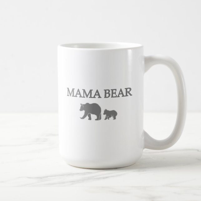 Taza De Café "Mama Bear" Bear and Cub Coffee Mug (Derecha)