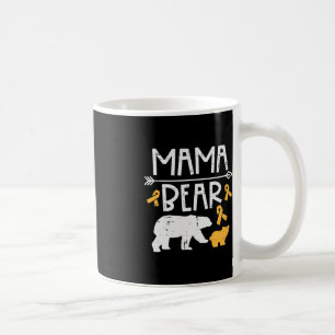 Taza De Café Mama Bear Cáncer Infantil Sensibilización Cinta Ma