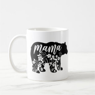 Taza De Café Mama Bear Flowers T-Shirt