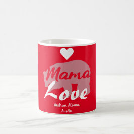 Taza De Café Mama Bear Mom Denomina Personalizar Personalizado