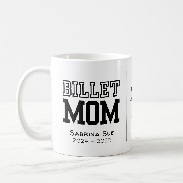 Taza De Café Mamá Billet Personalizada Con Cita Sentimental (Izquierda)