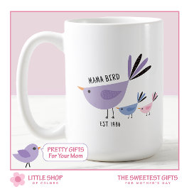 Taza De Café Mama Bird and Chicks Mother's Day