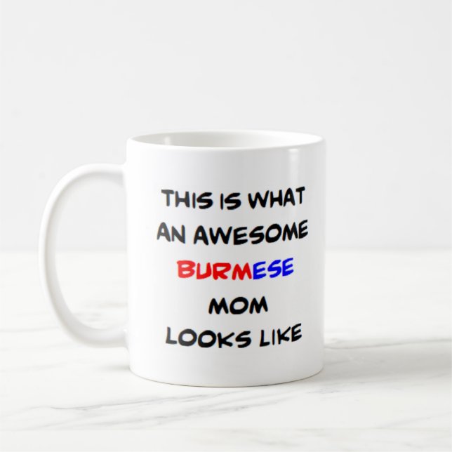 Taza De Café mamá birmana, genial (Izquierda)