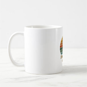 Taza De Café Mamá Boxer Perro Retro Atardecer Huellas De Patas_