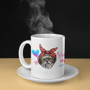 Taza De Café Mamá Bulldog Día de la Madre Amante de los Perros 