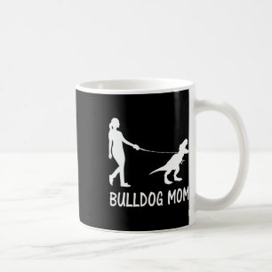 Taza De Café Mamá Bulldog inglés Mamá Perro Dinosaurio Mujeres 