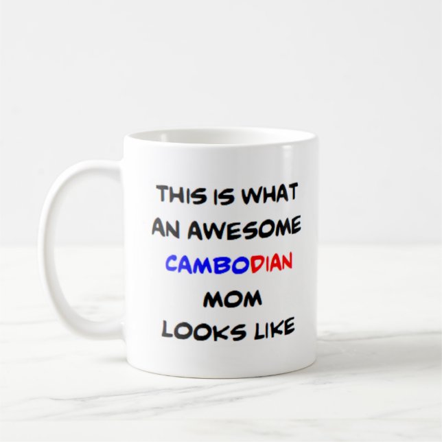 Taza De Café mamá camboyana, increíble (Izquierda)