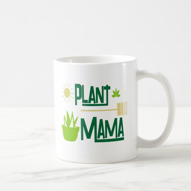Taza De Café Mamá Classic Mug de la planta (Derecha)