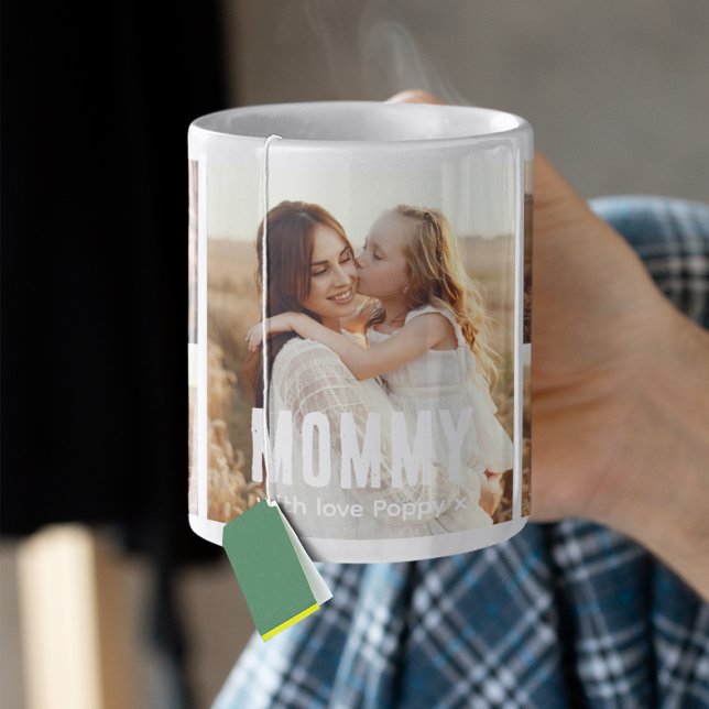 Taza De Café Mamá Collage de 5 Fotos de Moda (Subido por el creador)