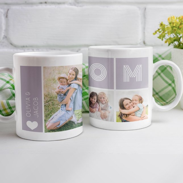 Taza De Café Mamá Collage de fotos Personalizado (Subido por el creador)