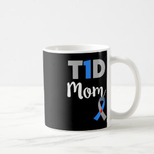 Taza De Café Mamá con diabetes tipo 1 - regalo para mamá de T1d