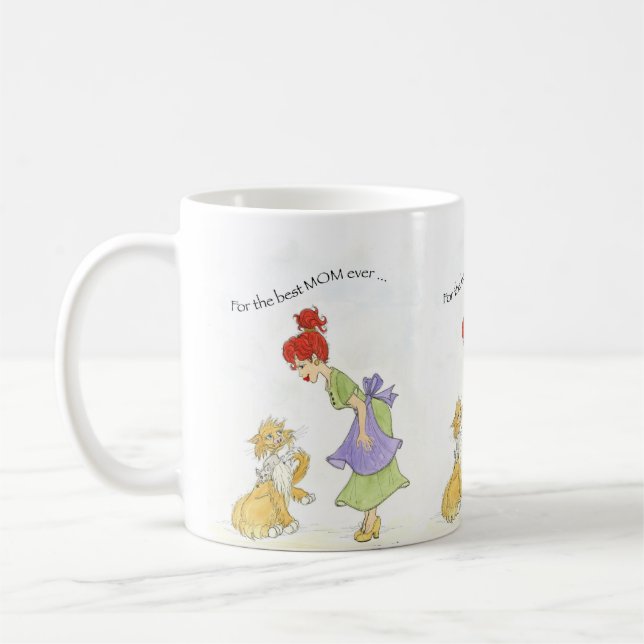 Taza De Café Mamá con gato (Izquierda)