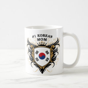 Taza De Café Mamá coreana del número uno