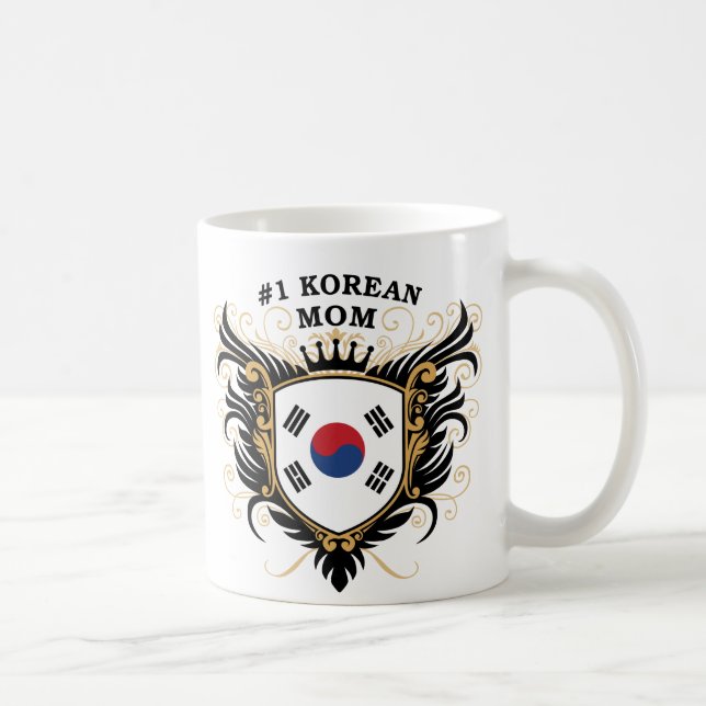Taza De Café Mamá coreana del número uno (Derecha)