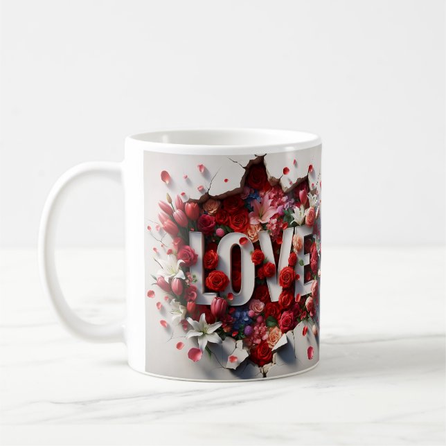 Taza De Café mamá de amor 3D (Izquierda)