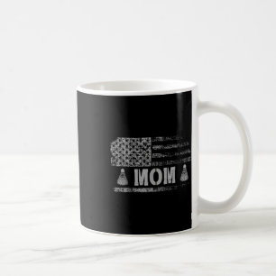 Taza De Café Mamá de bádminton americano bandera de EE. UU. equ