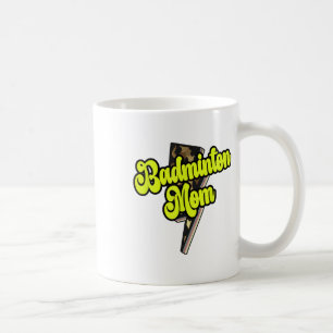 Taza De Café Mamá de bádminton Leopardo Perno Trueno Vintage De