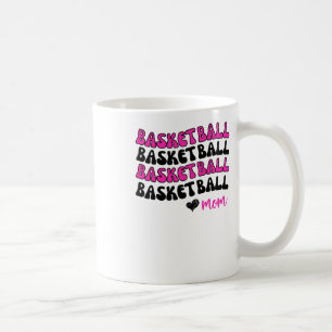Taza De Café Mamá de baloncesto rosa Bball Mamá Bball Mamá Balo